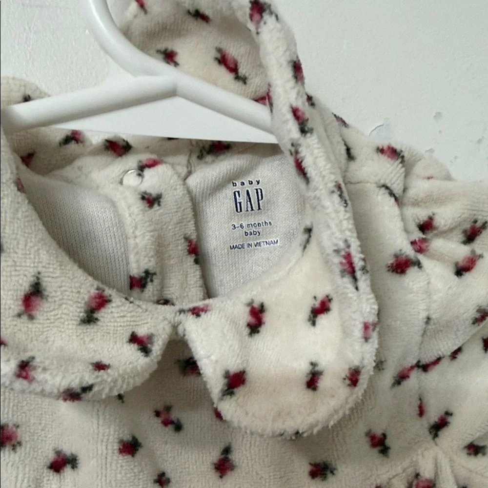 GAP Cream and Red Kids Footie One Piece